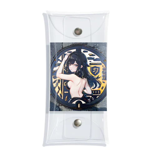 マンホール美女 Clear Multipurpose Case