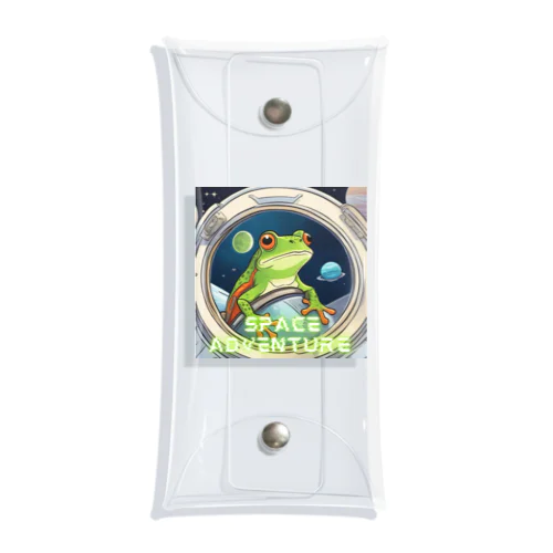 "Frog on a Space Adventure Clear Multipurpose Case