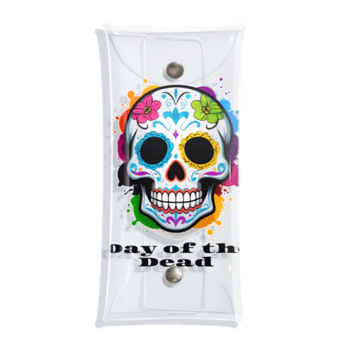 Day of the Dead スカル Clear Multipurpose Case