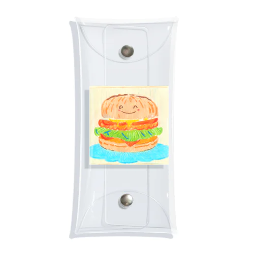 バーガーくん Clear Multipurpose Case