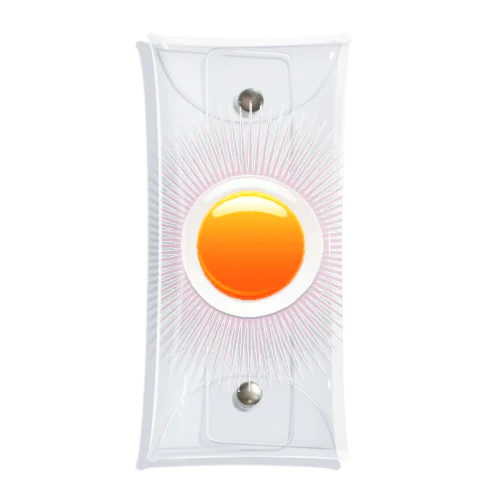 シンプルな太陽デザイン Clear Multipurpose Case
