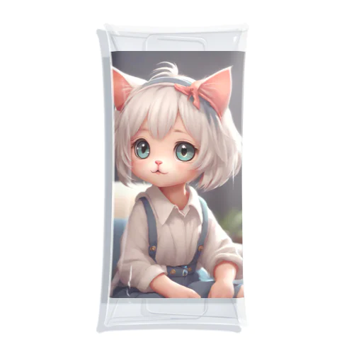 かわいねこ子さん Clear Multipurpose Case