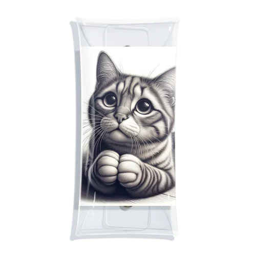 おねだり猫 Clear Multipurpose Case