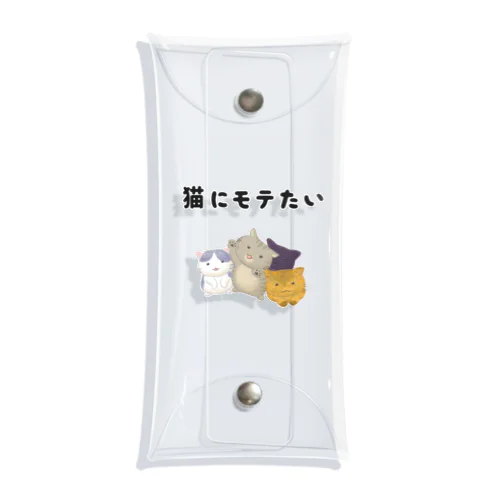 猫にモテたい Clear Multipurpose Case