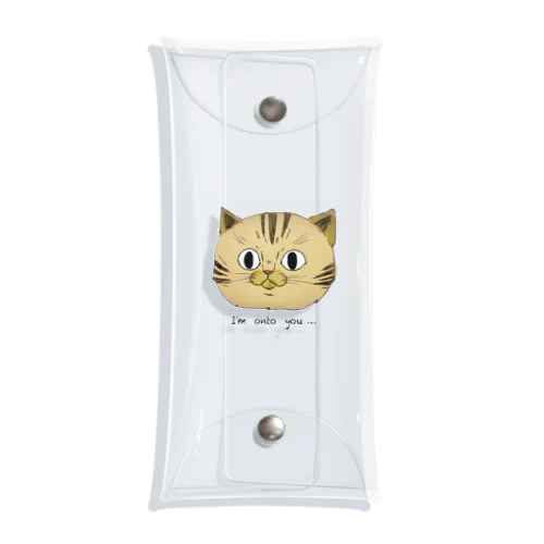 お見通し猫 Clear Multipurpose Case