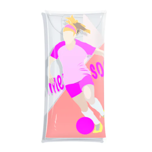 women’s soccer スターフォワード Clear Multipurpose Case