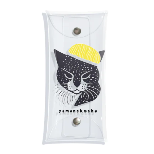 きいろい帽子のねこ Clear Multipurpose Case