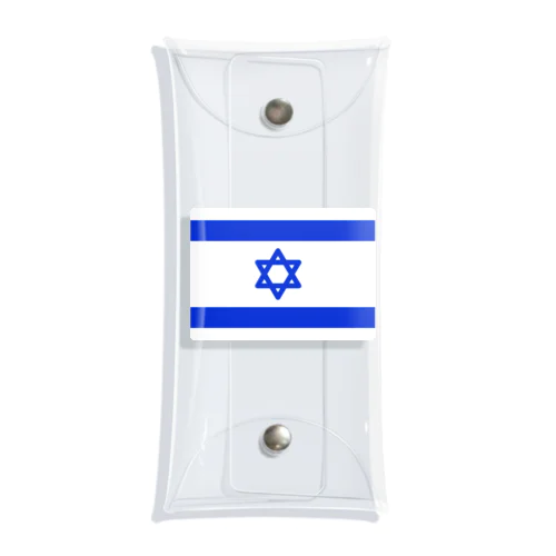 イスラエルの国旗 クリアマルチケース