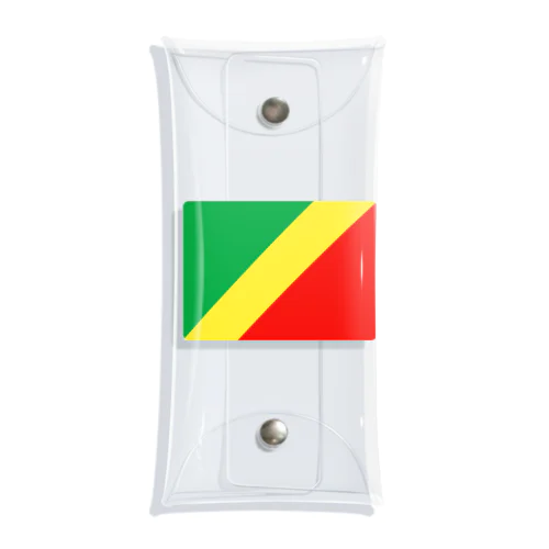 コンゴ共和国の国旗 Clear Multipurpose Case