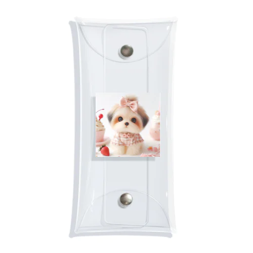 かわいい子犬 Clear Multipurpose Case