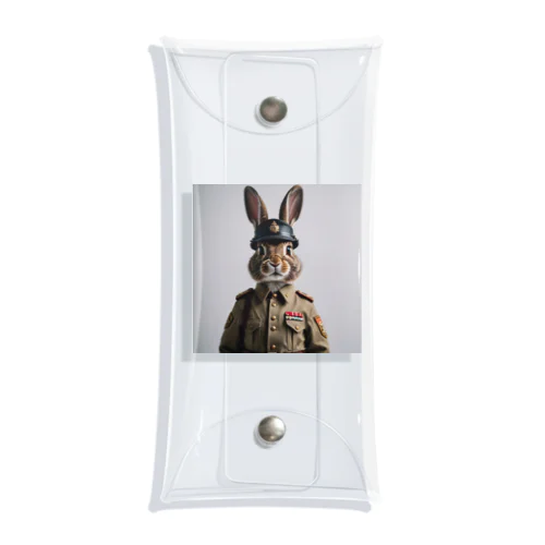 軍人ウサギ#6 クリアマルチケース