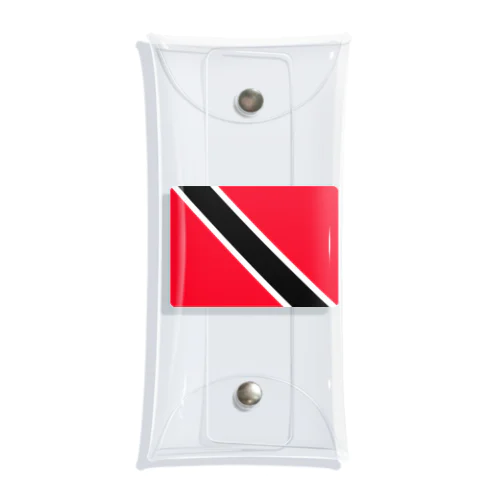 トリニダード・トバゴの国旗 クリアマルチケース
