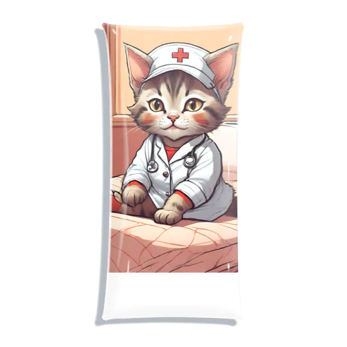 看護師気分の子猫1 Clear Multipurpose Case