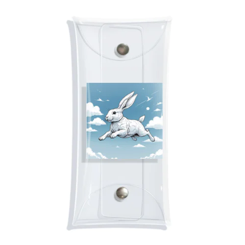 空飛ぶウサギ Clear Multipurpose Case