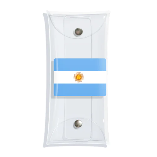 アルゼンチンの国旗 Clear Multipurpose Case