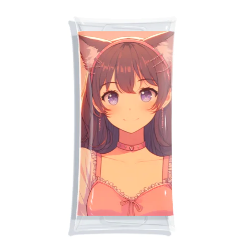 ねこニコばん Clear Multipurpose Case