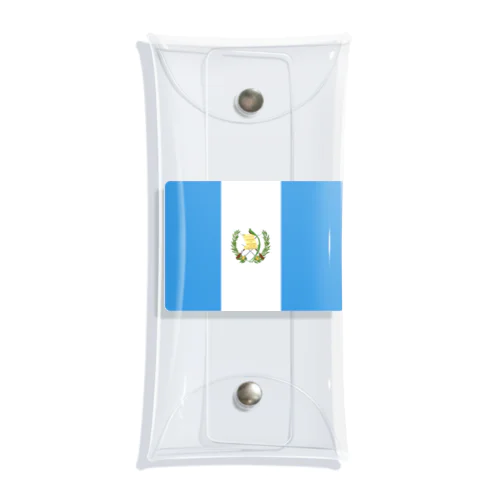 グアテマラの国旗 クリアマルチケース