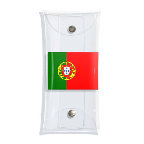 ポルトガルの国旗 クリアマルチケース