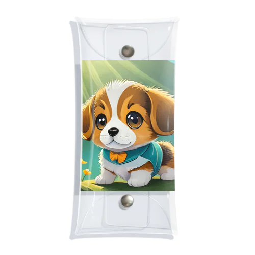 かわいい子犬 Clear Multipurpose Case