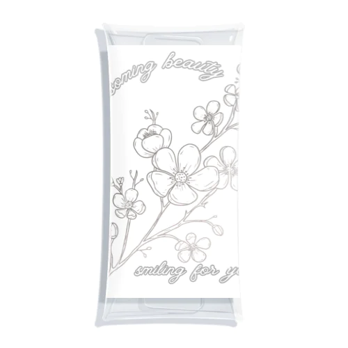 桜の花言葉 Clear Multipurpose Case