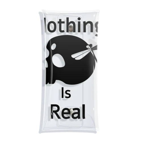 Nothing Is Real.（黒） クリアマルチケース