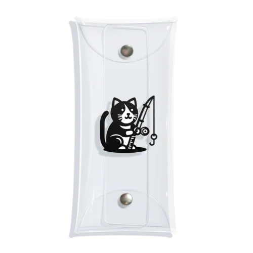 釣り猫 Clear Multipurpose Case