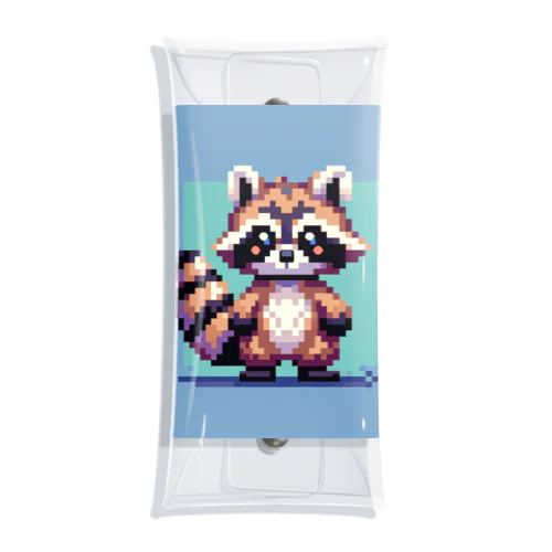 ドット絵アライグマちゃんTシャツサイズ Clear Multipurpose Case