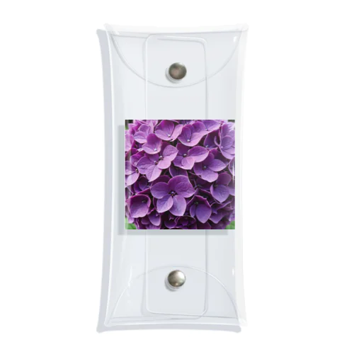 魅惑の紫陽花 クリアマルチケース