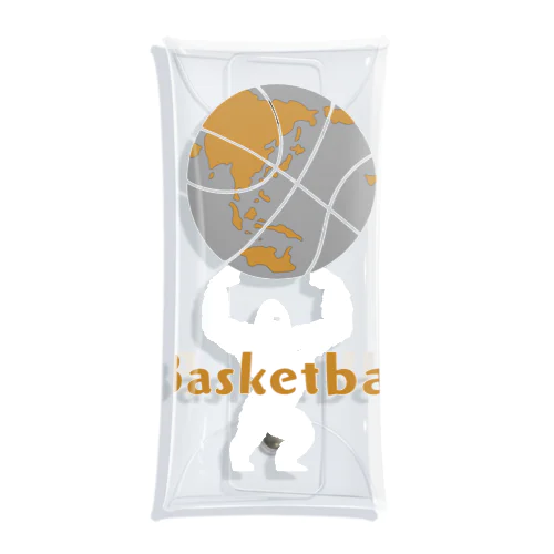 basket-gorilla １ 투명 동전 지갑