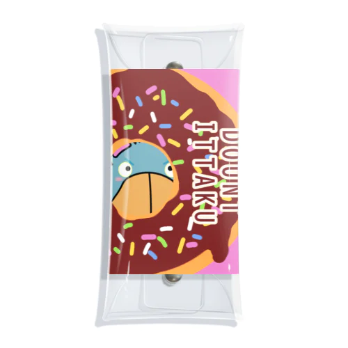 ハシビロコウくん　『CHOCOLATE DOUNT-ITTAKU』 Clear Multipurpose Case