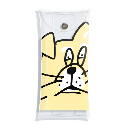 ビビりな番犬くん Clear Multipurpose Case