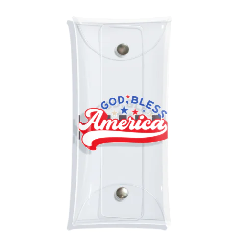 GOD BLESS America Clear Multipurpose Case