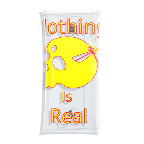 Nothing Is Real.（黄色） クリアマルチケース