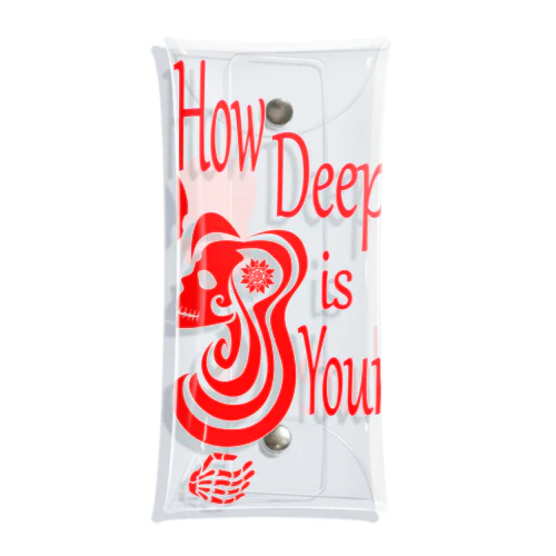 How Deep Is Your Love（赤） Clear Multipurpose Case