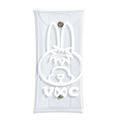 Rabbit Logo white クリアマルチケース