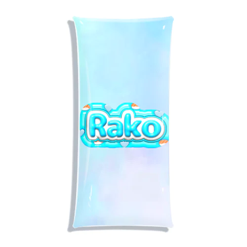 オパール柄Rako2 クリアマルチケース