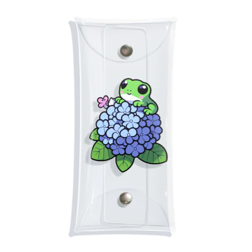 あじさいの花と🐸カエル君 Clear Multipurpose Case