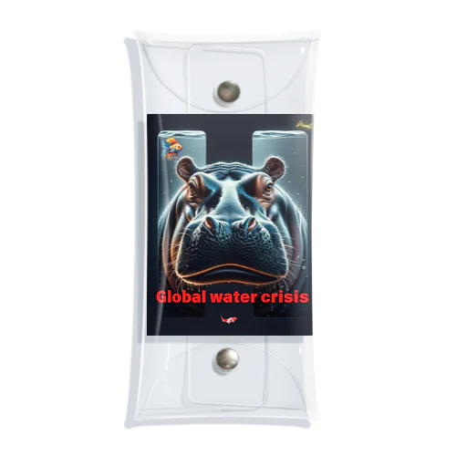 hippo  * Global water crisis クリアマルチケース