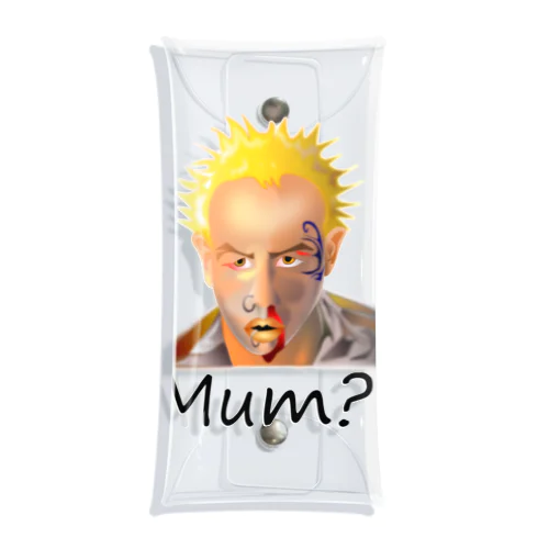 Mum?(black) Clear Multipurpose Case