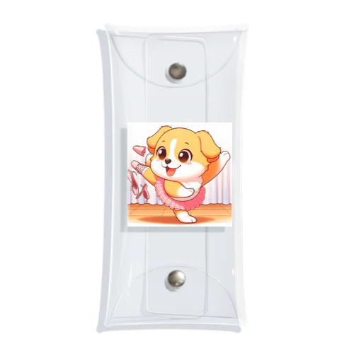 バレリーナのように踊る犬_アニメ風1 Clear Multipurpose Case