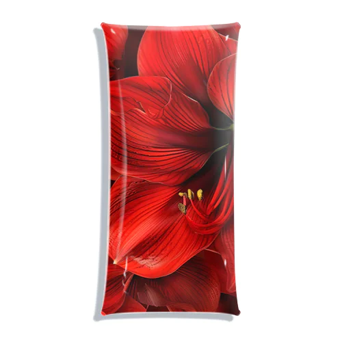 アマリリス　真っ赤な綺麗な花 Clear Multipurpose Case