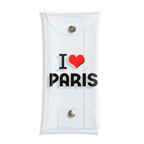 I LOVE　PARIS　PARIS2024　パリ クリアマルチケース