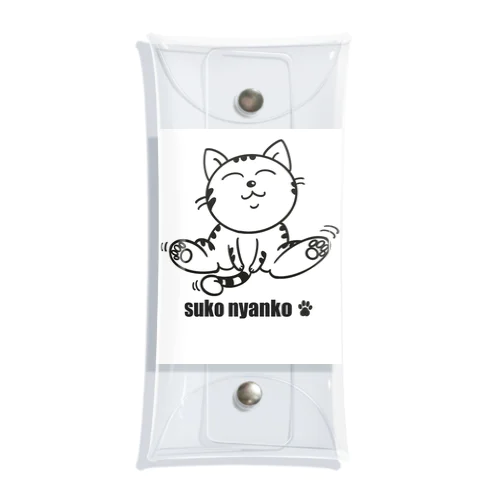 スコにゃんこ Clear Multipurpose Case