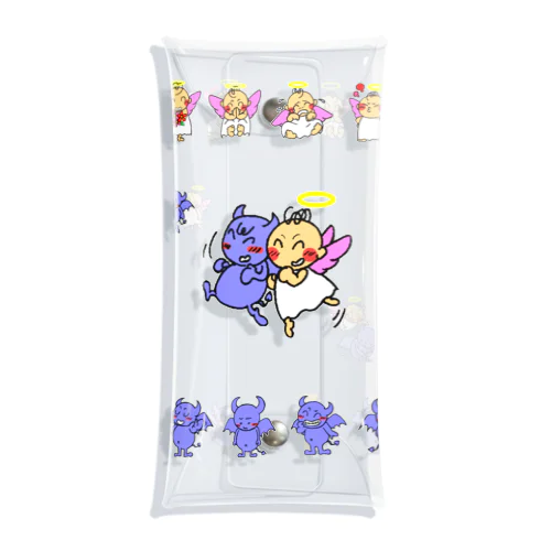 天使ちゃんと悪魔ちゃん Clear Multipurpose Case