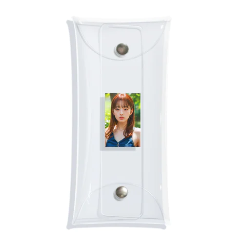 未来少女カラーズ　茶 Clear Multipurpose Case