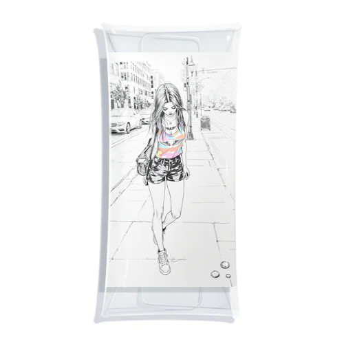 隠れた宝石を探す人 Clear Multipurpose Case