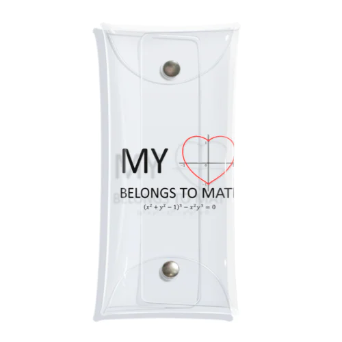 My Heart Belongs to Math Clear Multipurpose Case