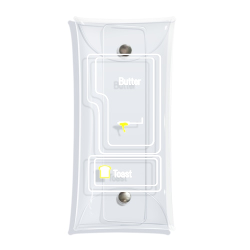 Butter＆Toastキー_濃色用 Clear Multipurpose Case