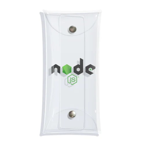 Node.jsグッズ Clear Multipurpose Case