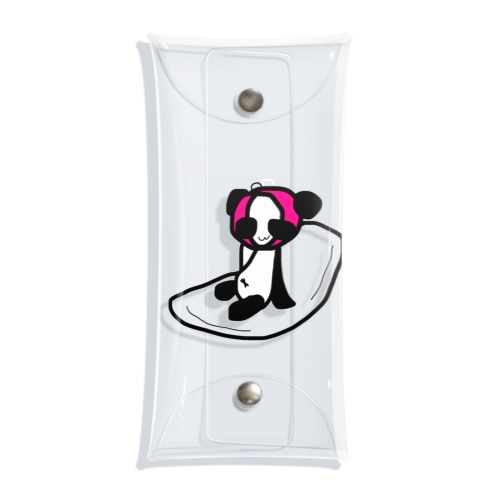 ナプキンに乗るぱんこちゃん Clear Multipurpose Case